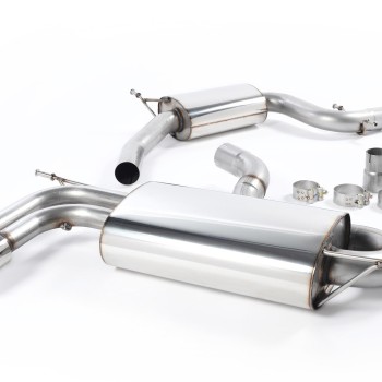 Seat Leon Cupra 2.0T FSI - Resonated (Quieter) Cat-Back Exhaust System with Single Polished Oval Tip