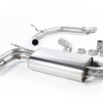 Seat Leon Cupra 2.0T FSI - Non-Resonated (Louder) Cat-Back Exhaust System with Single Polished Oval Tip