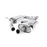Seat Leon Cupra K1 - Resonated (Quieter) Cat-Back Exhaust System with Single Polished Oval Tip