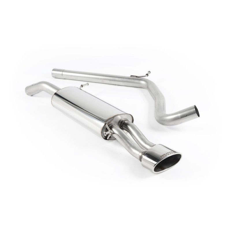 Seat Ibiza 1.9 TDI/1.8 20VT - Non-Resonated (Louder) Cat-Back Exhaust System with Polished Oval Trim (For Facelift cars)