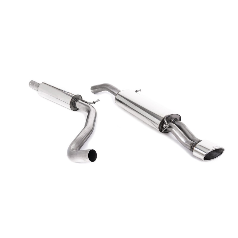 Seat Ibiza 1.9 TDI/1.8 20VT - Resonated (Quieter) Cat-Back Exhaust System with Polished Oval Trim (For Facelift Cars)