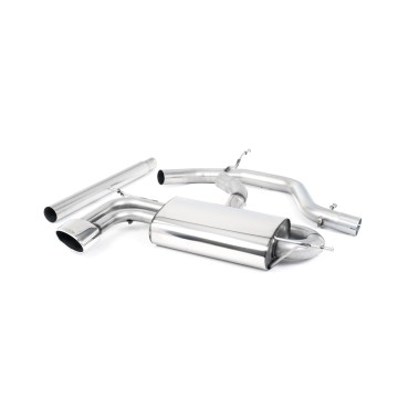 Seat Leon 2.0 TDI - Non-Resonated (Louder) Cat-Back Exhaust System with Oval Tips (Non Detachable)