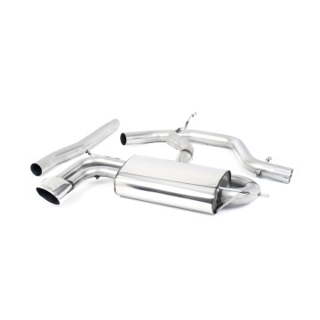 Seat Leon FR 2.0 TDI - Non-Resonated (Louder) Cat-Back Exhaust System with Oval Trim