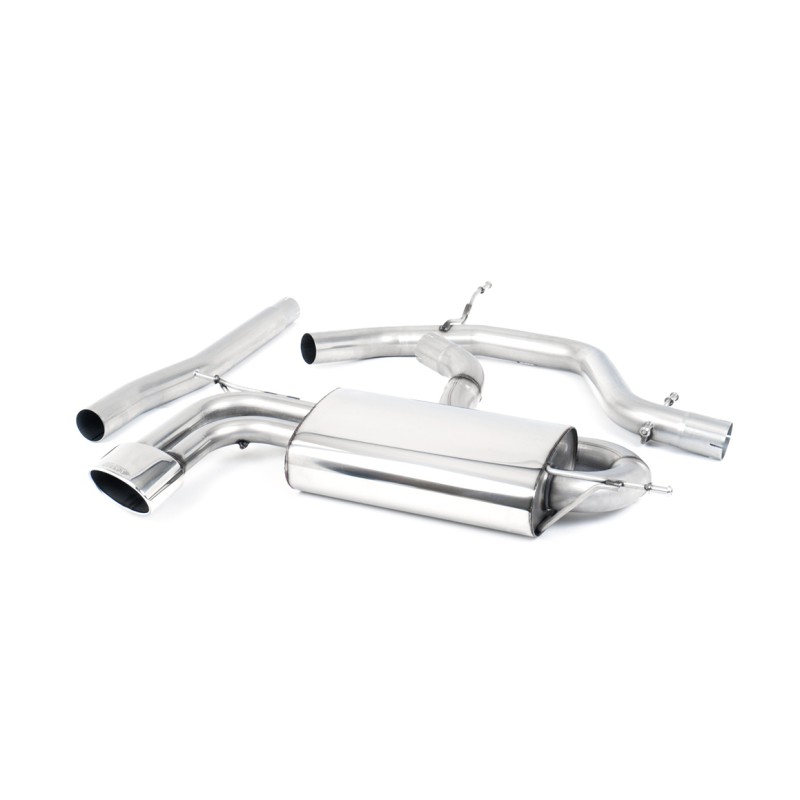 Seat Leon FR 2.0 TDI - Non-Resonated (Louder) Cat-Back Exhaust System with Oval Trim