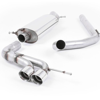 Seat Ibiza Cupra/Bocanegra 1.4 TSI & 1.8TFSI - Non-Resonated (Loudest) Cat-Back Exhaust System with Twin Polished Tips