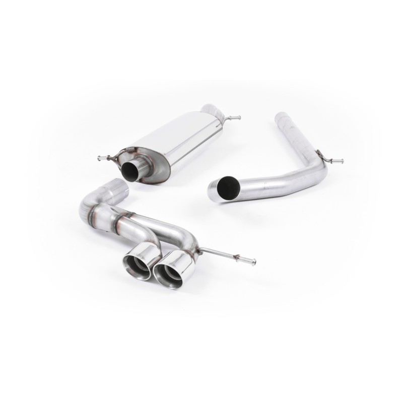 Seat Ibiza Cupra/Bocanegra 1.4 TSI & 1.8TFSI - Non-Resonated (Loudest) Cat-Back Exhaust System with Twin Polished Tips