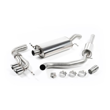 Seat Ibiza Cupra/Bocanegra 1.4 TSI - Resonated (Quieter) Cat-Back Exhaust System with Twin Polished Tips