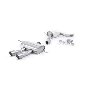 Seat Leon Cupra R 2.0 TSI 265ps - Resonated (Quieter) Cat-Back Exhaust System with Dual Titanium GT100 Tips