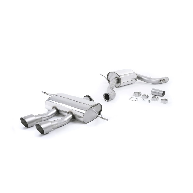 Seat Leon Cupra R 2.0 TSI 265ps - Resonated (Quieter) Cat-Back Exhaust System with Dual Titanium GT100 Tips