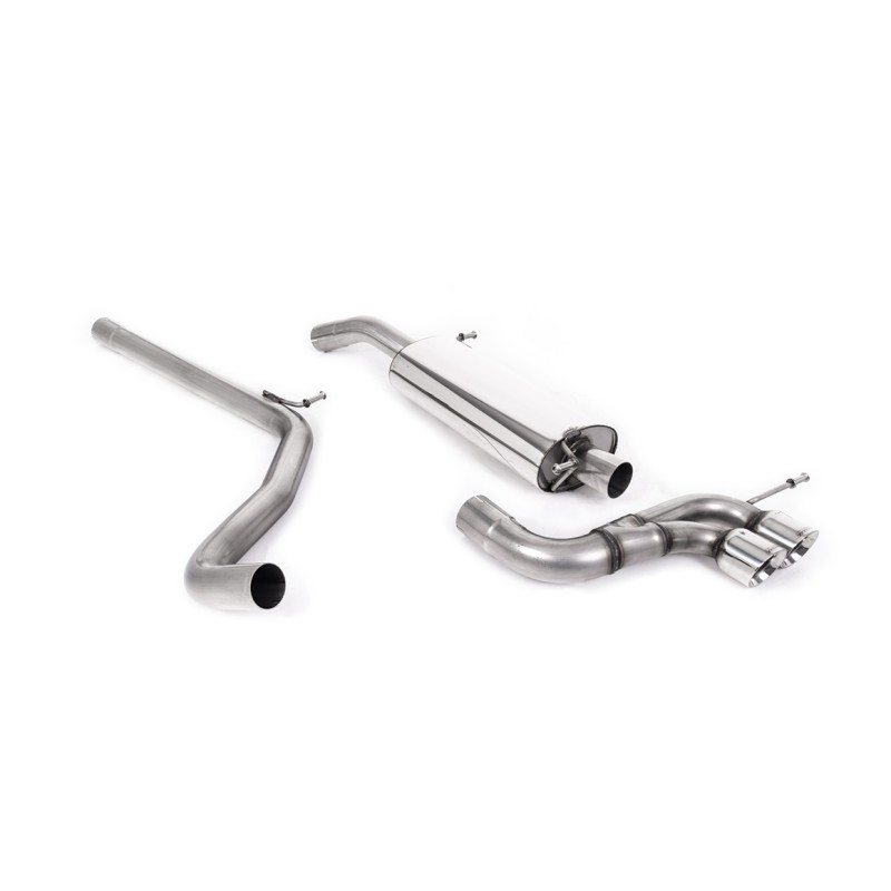 Seat Ibiza Cupra/Bocanegra 1.4 TSI - Non-Resonated (Louder) Cat-Back Exhaust System with Twin Polished Tips