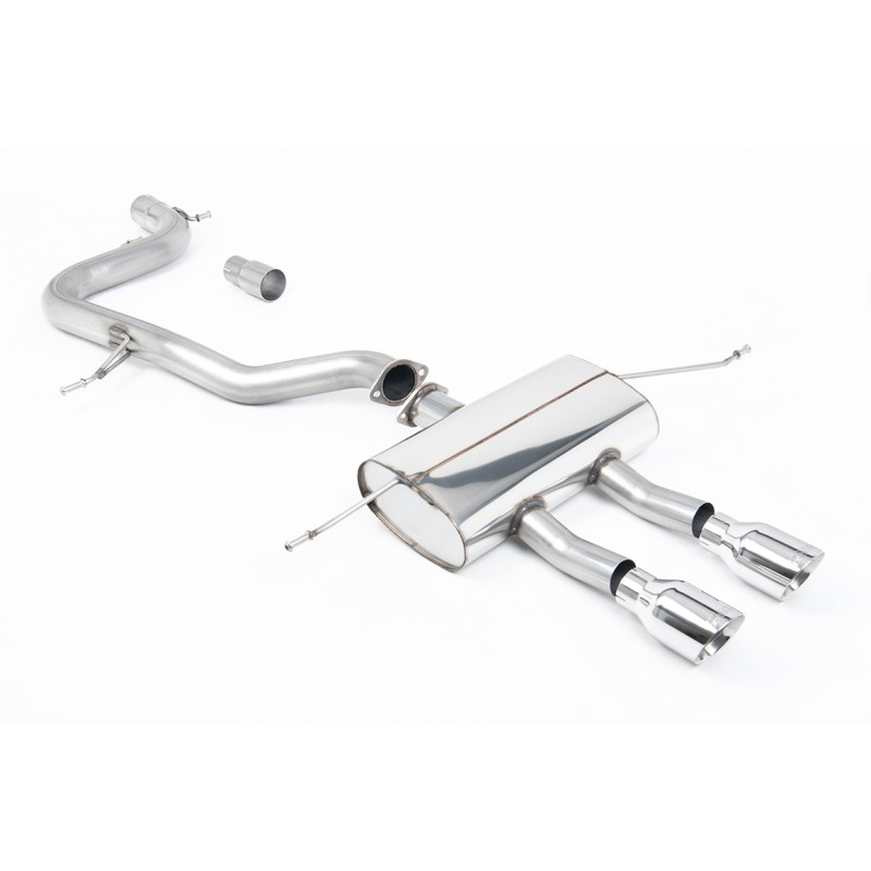 Seat Leon Cupra R 2.0 TSI 265ps - Non-Resonated (Louder) Cat-Back Exhaust System with Dual Polished GT100 Tips
