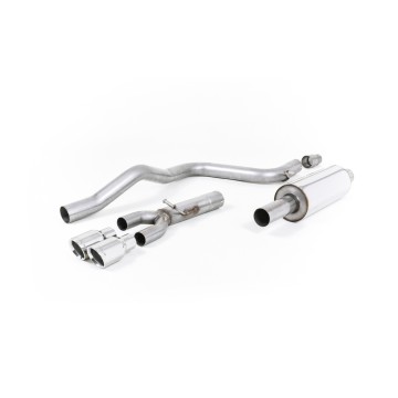 Seat Leon FR 2.0 TDI 150 - Resonated (Quieter) Cat-Back Exhaust System with Polished Tips