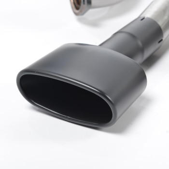 Seat Leon Cupra 280/290 (Non GPF Models) - Resonated (Quieter) Cat-Back Exhaust System with Front Silencer Delete & Black Oval Tips