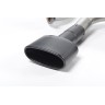 Seat Leon Cupra 280/290 (Non GPF Models) - Resonated (Quieter) Cat-Back Exhaust System with Front Silencer Delete & Black Oval Tips