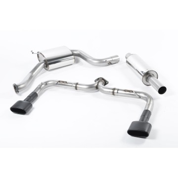 Seat Leon Cupra 280/290 (Non GPF Models) - Cat-Back Exhaust System (Louder) with Black Oval Tips