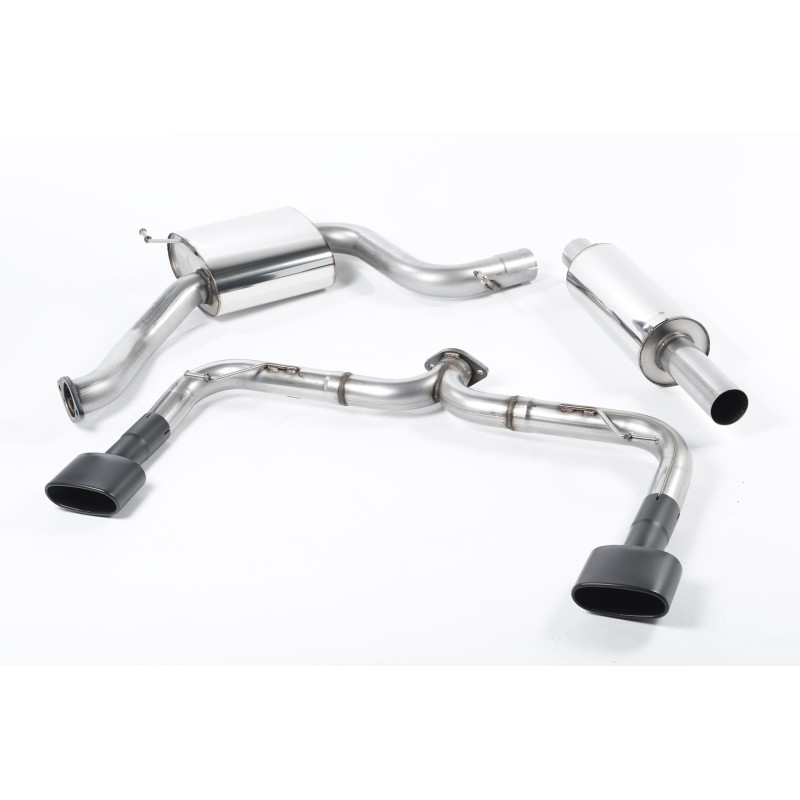 Seat Leon Cupra 280/290 (Non GPF Models) - Cat-Back Exhaust System (Louder) with Black Oval Tips