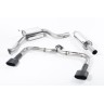 Seat Leon Cupra 280/290 (Non GPF Models) - Cat-Back Exhaust System (Louder) with Black Oval Tips
