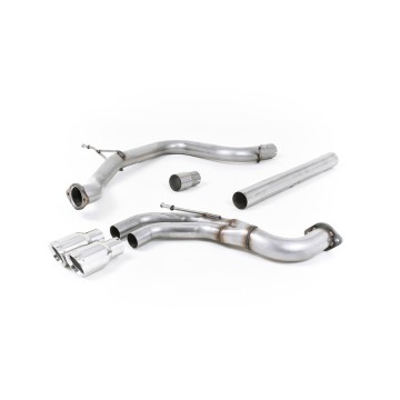 Seat Leon FR 2.0 TDI 184ps SC - Non-Resonated (Louder) Cat-Back Exhaust System with Polished Tips