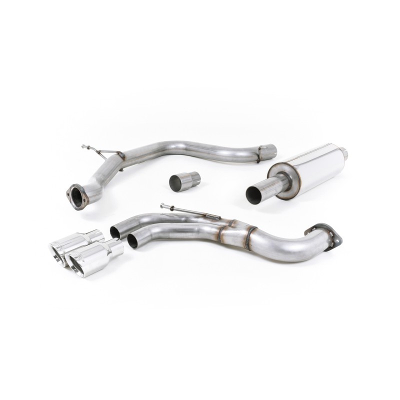 Seat Leon FR 2.0 TDI 184ps SC - Resonated (Quieter) Cat-Back Exhaust System with Polished Tips