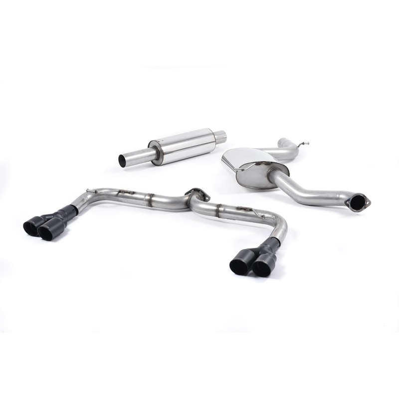 Seat Leon Cupra 280/290 (Non GPF Models) - Cat-Back Exhaust System with Quad Black Round Tips