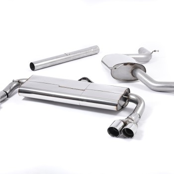 Seat Leon Cupra 280/290 (Non GPF Models) - Resonated (Quieter) Cat-Back Exhaust System with Front Silencer Delete & Quad Polished Round Tips