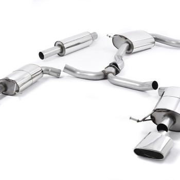 Seat Leon ST Cupra 280/290 2.0 TSI (Non GPF Models) - Resonated (Quieter) Cat-Back Exhaust System with Polished Oval Tips