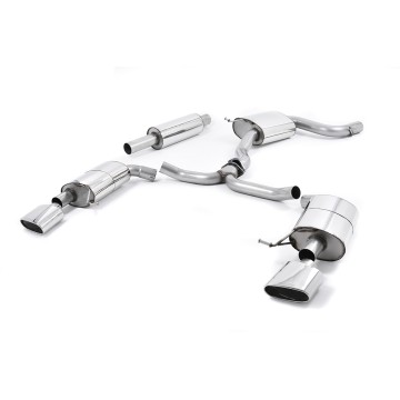 Seat Leon ST Cupra 280/290 2.0 TSI (Non GPF Models) - Resonated (Quieter) Cat-Back Exhaust System with Polished Oval Tips