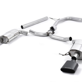 Seat Leon ST Cupra 280/290 2.0 TSI (Non GPF Models) - Non-Resonated (Louder) Cat-Back Exhaust System with Cerakote Black Oval Tips