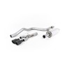Seat Leon FR 2.0 TDI 150 - Resonated (Quieter) Cat-Back Exhaust System with Cerakote Black Tips