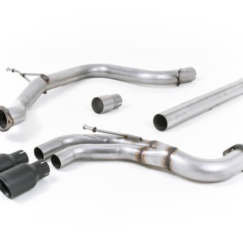 Seat Leon FR 2.0 TDI 184ps SC - Non-Resonated (Louder) Cat-Back Exhaust System with Cerakote Black Tips
