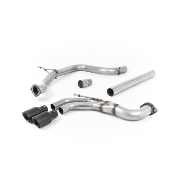 Seat Leon FR 2.0 TDI 184ps SC - Non-Resonated (Louder) Cat-Back Exhaust System with Cerakote Black Tips