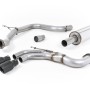 Seat Leon FR 2.0 TDI 184ps SC - Resonated (Quieter) Cat-Back Exhaust System with Cerakote Black Tips
