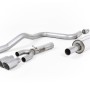 Seat Leon FR 2.0 TDI 150 - Resonated (Quieter) Cat-Back Exhaust System with Brushed Titanuim Tips