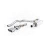 Seat Leon FR 2.0 TDI 150 - Resonated (Quieter) Cat-Back Exhaust System with Brushed Titanuim Tips