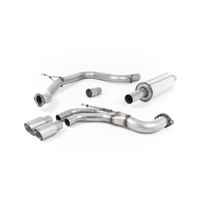 Seat Leon FR 2.0 TDI 184ps SC - Resonated (Quieter) Cat-Back Exhaust System with Titanium Tips