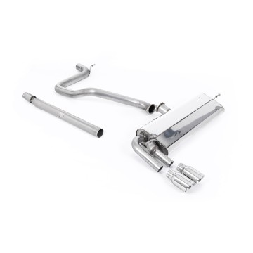 Seat Leon FR 1.4 TSI - Non-Resonated (louder) Cat-Back Exhaust System with GT-80 Polished Trims
