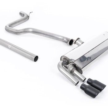 Seat Leon FR 1.4 TSI - Non-Resonated (Louder) Cat-Back Exhaust System with GT-80 Cerakote Black Trims