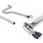 Seat Leon FR 1.4 TSI - Non-Resonated (Louder) Cat-Back Exhaust System with GT-80 Cerakote Black Trims