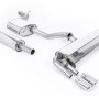 Seat Leon FR 1.8 TSI 180ps - Resonated (Quieter) Cat-Back Exhaust System with Polished GT-80 Trims