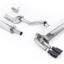 Seat Leon FR 1.8 TSI 180ps - Resonated (Quieter) Cat-Back Exhaust System with Cerakote Black GT-80 Trims