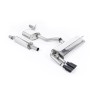 Seat Leon FR 1.8 TSI 180ps - Resonated (Quieter) Cat-Back Exhaust System with Cerakote Black GT-80 Trims