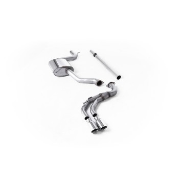 Seat Leon FR 1.8 TSI & VW Golf MK7.5 1.5TSI - Non-Resonated (Louder) Cat-Back Exhaust System with Polished GT-80 Trims (GTD Style)