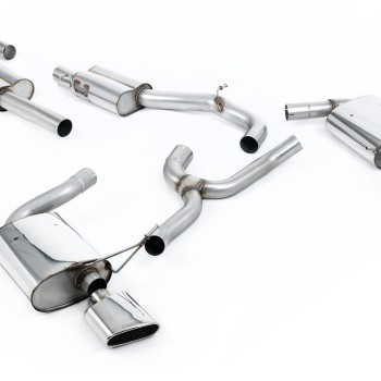 Seat Leon ST Cupra 300 (Non GPF Models) - Resonated (Quieter) Cat-Back Exhaust System with Polished Oval Tips