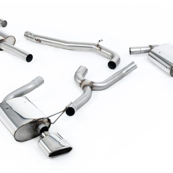 Seat Leon ST Cupra 300 (Non GPF Models) - Non-Resonated (Louder) Cat-Back Exhaust System with Polished Oval Tips