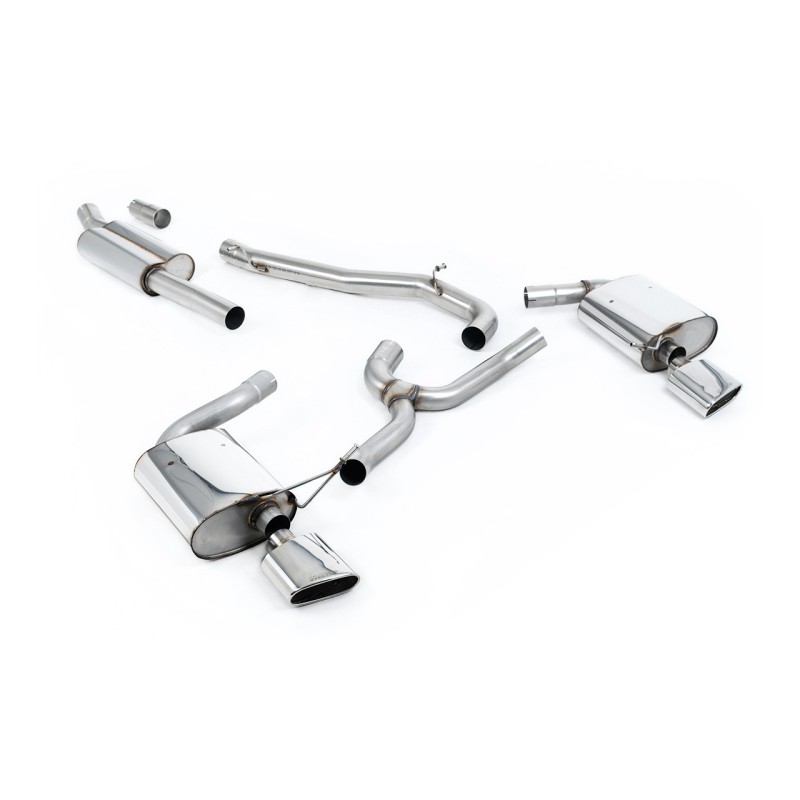 Seat Leon ST Cupra 300 (Non GPF Models) - Non-Resonated (Louder) Cat-Back Exhaust System with Polished Oval Tips