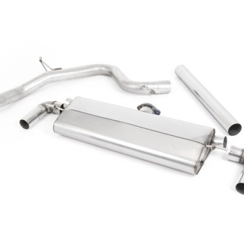 Seat Leon Cupra 290 (GPF Models) - Non-Resonated (Louder) Cat-Back Exhaust System with Quad GT-80 Cerakote Black Tips