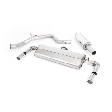 Seat Leon Cupra 300 2.0 TSI (Non GPF Models) - Road+ Cat-Back Exhaust System with Quad GT-80 Cerakote Black Tips