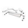Seat Leon Cupra 300 2.0 TSI (Non GPF Models) - Road+ Cat-Back Exhaust System with Quad GT-80 Cerakote Black Tips