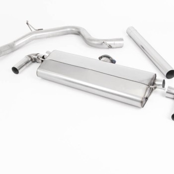 Seat Leon Cupra 300 2.0 TSI (Non GPF Models) - Non-Resonated (Louder) Cat-Back Exhaust System with Cerakote Black Oval Tips