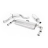 Seat Leon Cupra 300 2.0 TSI (Non GPF Models) - Resonated (Quieter) Cat-Back Exhaust System with Cerakote Black Oval Tips